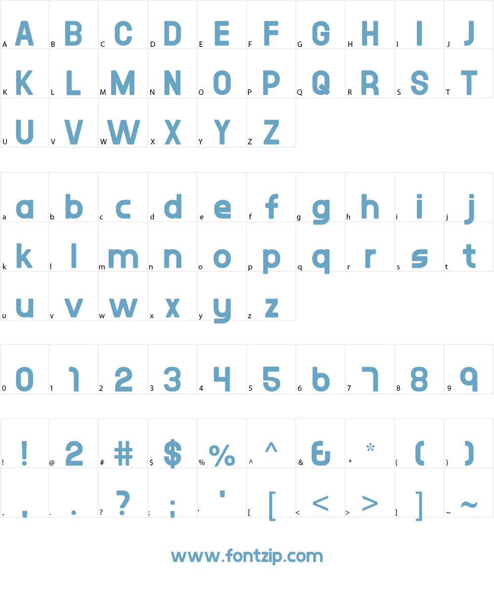 EMEN Text Font Character